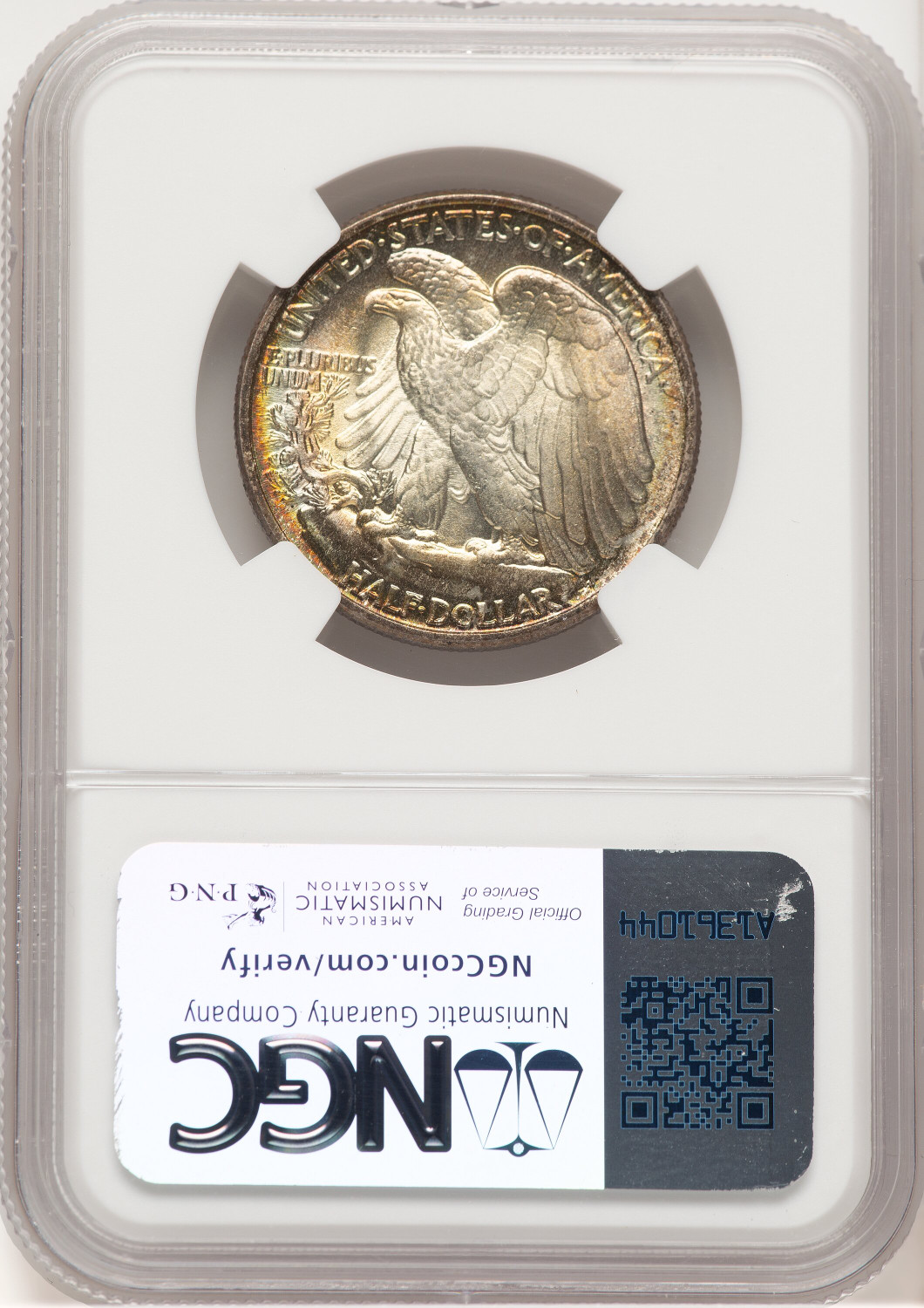 1943 50C Walking Liberty Half Dollar NGC MS67 (776367003). Second Image