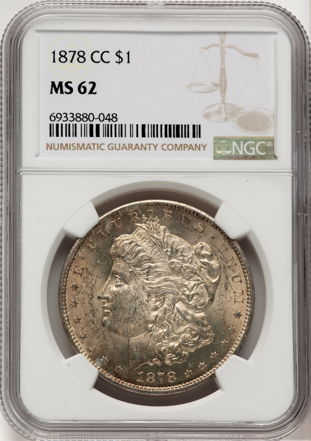 1878-CC Morgan Dollar NGC MS62 (777581076)