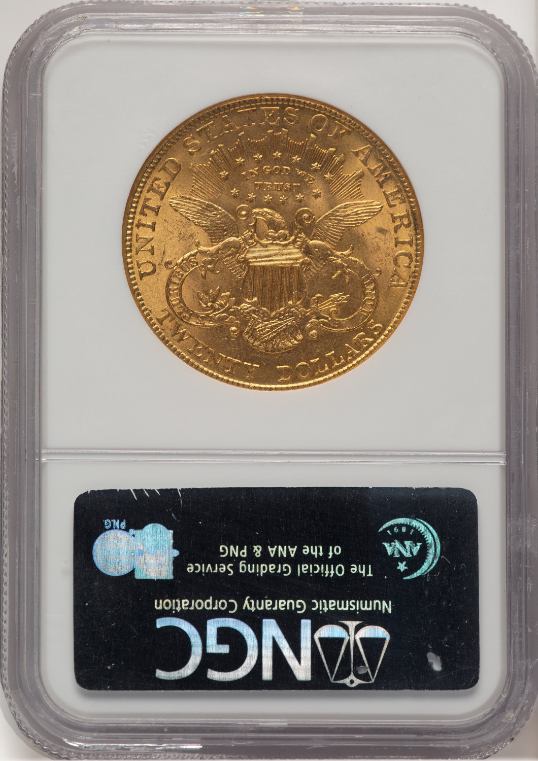 1907 $20 Liberty CAC Liberty Double Eagle NGC MS63 (777633023). Second Image