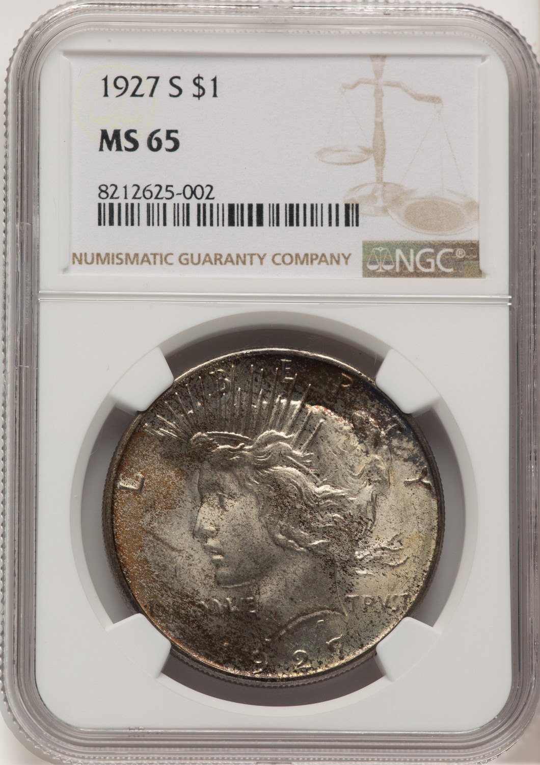 1927-S Peace Dollar NGC MS65 (777985023)
