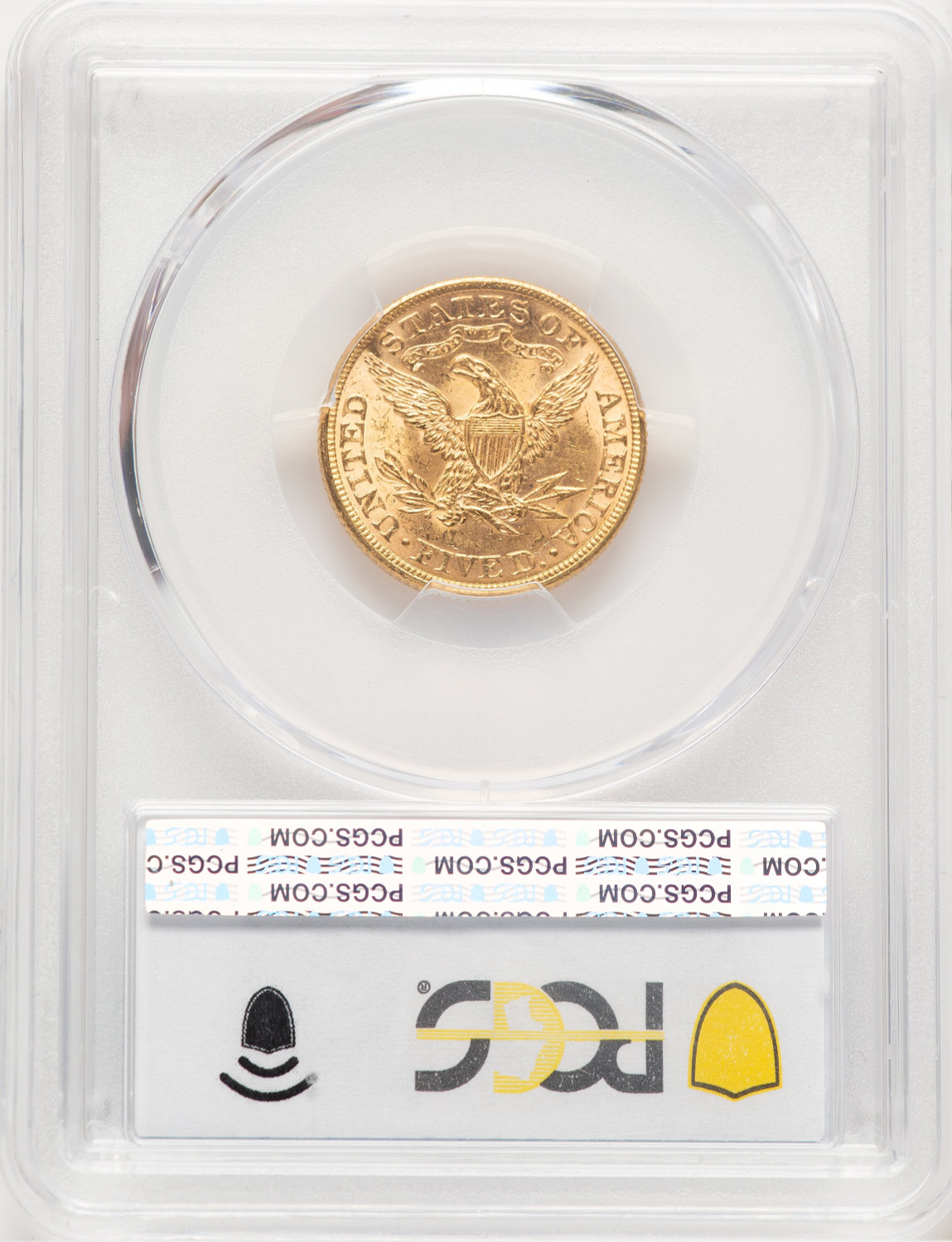 1891 $5 Liberty Half Eagle PCGS MS64 (777398042). Second Image