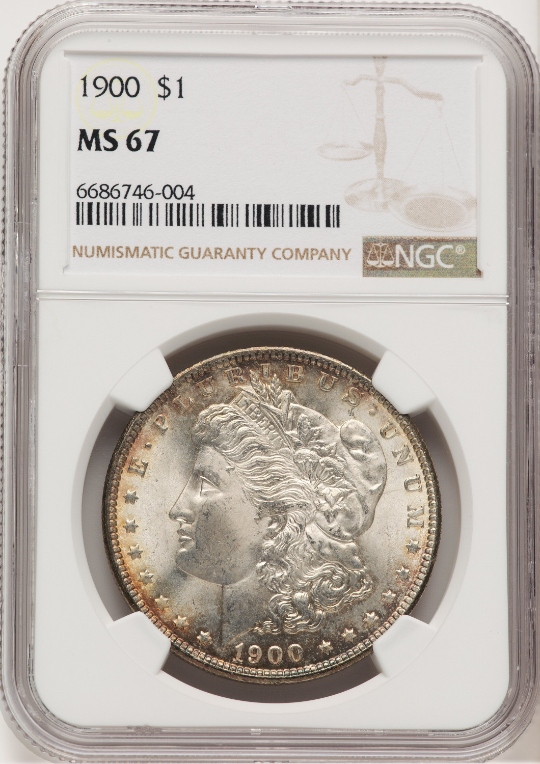 1900 Morgan Dollar NGC MS67 (507436014)