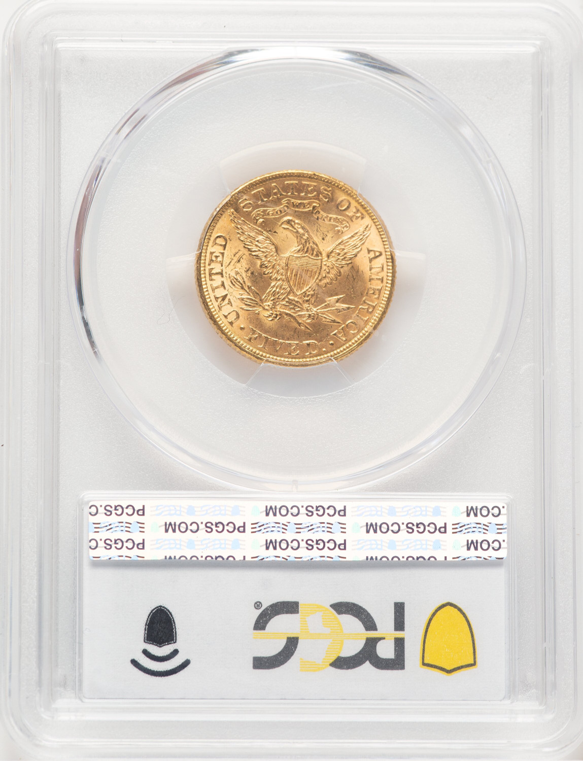 1891 $5 Liberty Half Eagle PCGS MS64 (777398043). Second Image