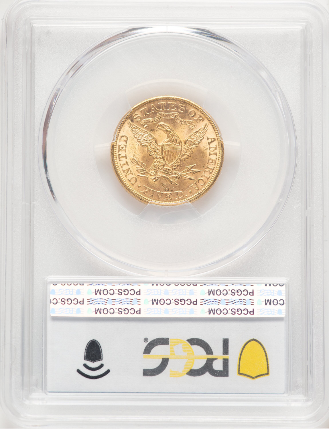 1891 $5 Liberty Half Eagle PCGS MS64 (777398047). Second Image