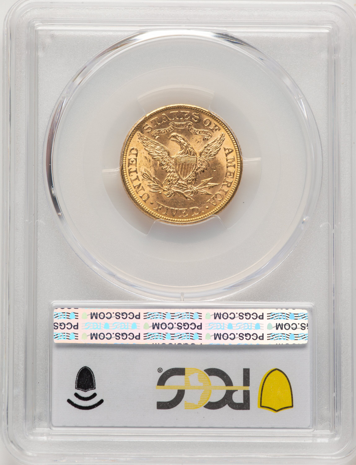 1891 $5 Liberty Half Eagle PCGS MS63. Second Image