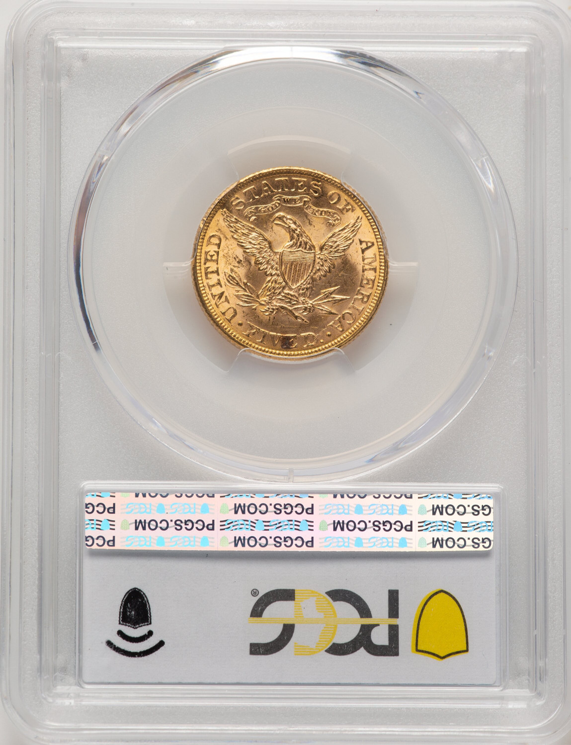 1891 $5 Liberty Half Eagle PCGS MS63 (777985031). Second Image