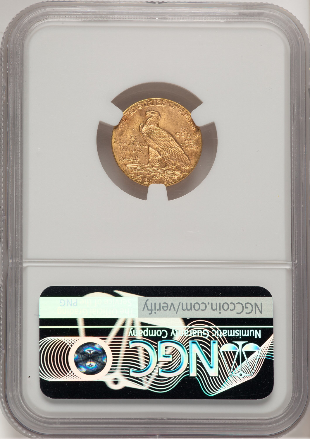 1915 $2.50 Indian Quarter Eagle NGC MS65 (778256037). Second Image