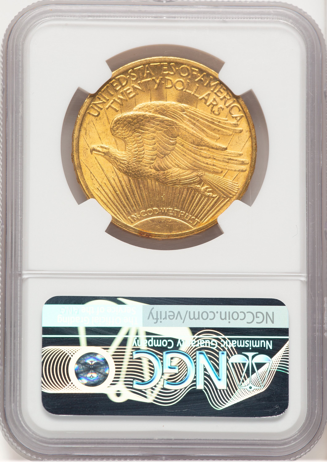 1910 $20 Saint-Gaudens Double Eagle NGC MS64+. Second Image