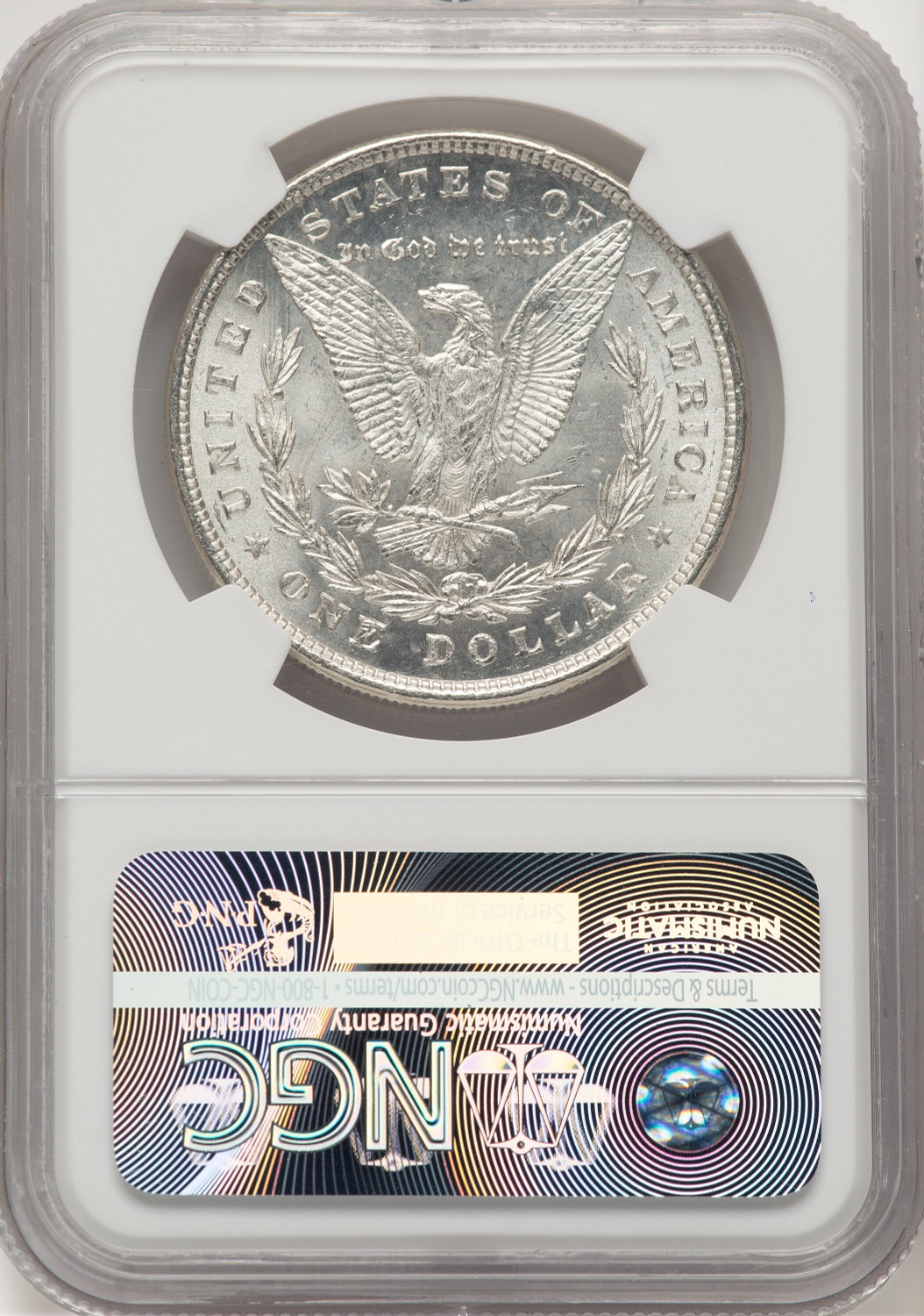 1878 8TF Morgan Dollar NGC MS63 (521164013). Second image.