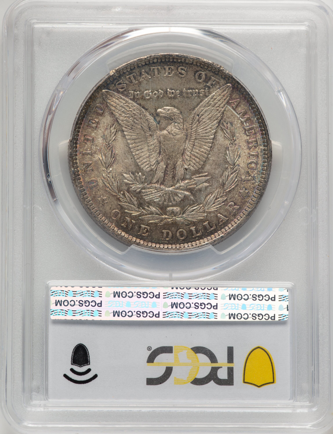 1890 Morgan Dollar PCGS MS65 (777985016). Second image.