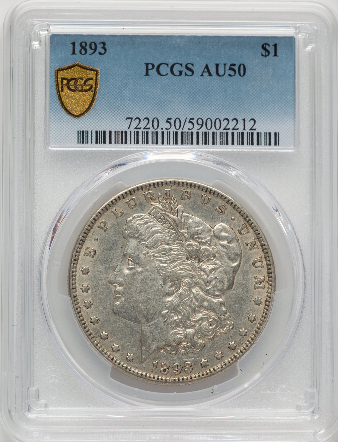 1893 Morgan Dollar PCGS AU50 (778344005)