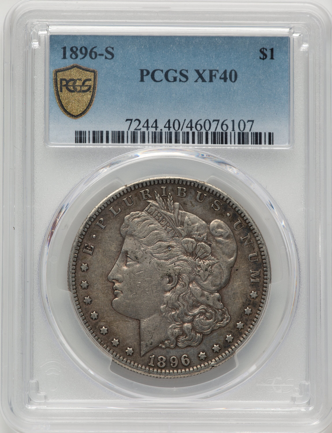 1896-S Morgan Dollar PCGS XF40