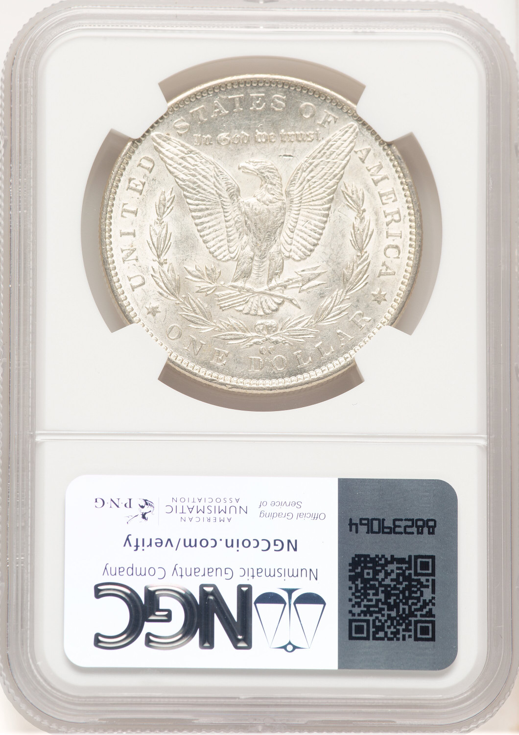 1891-CC Morgan Dollar NGC AU55 (778616031). Second image.