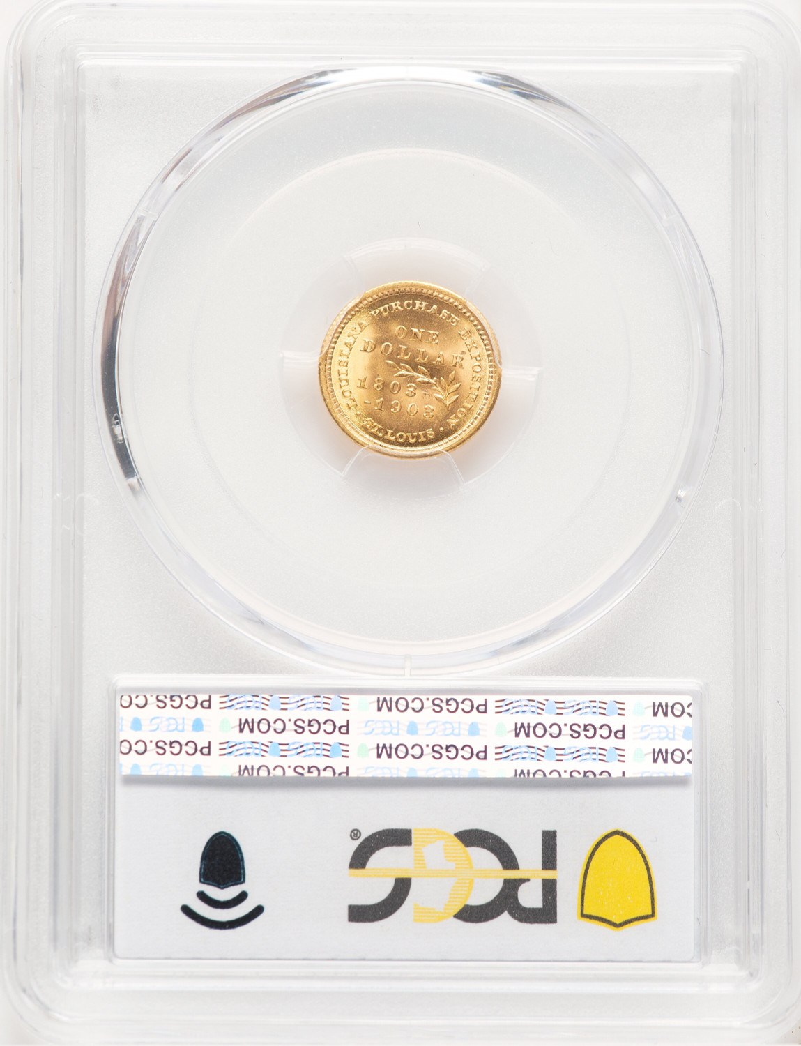 1903 G$1 MCKIN Commemorative Gold PCGS MS65 (779288022). Second image.