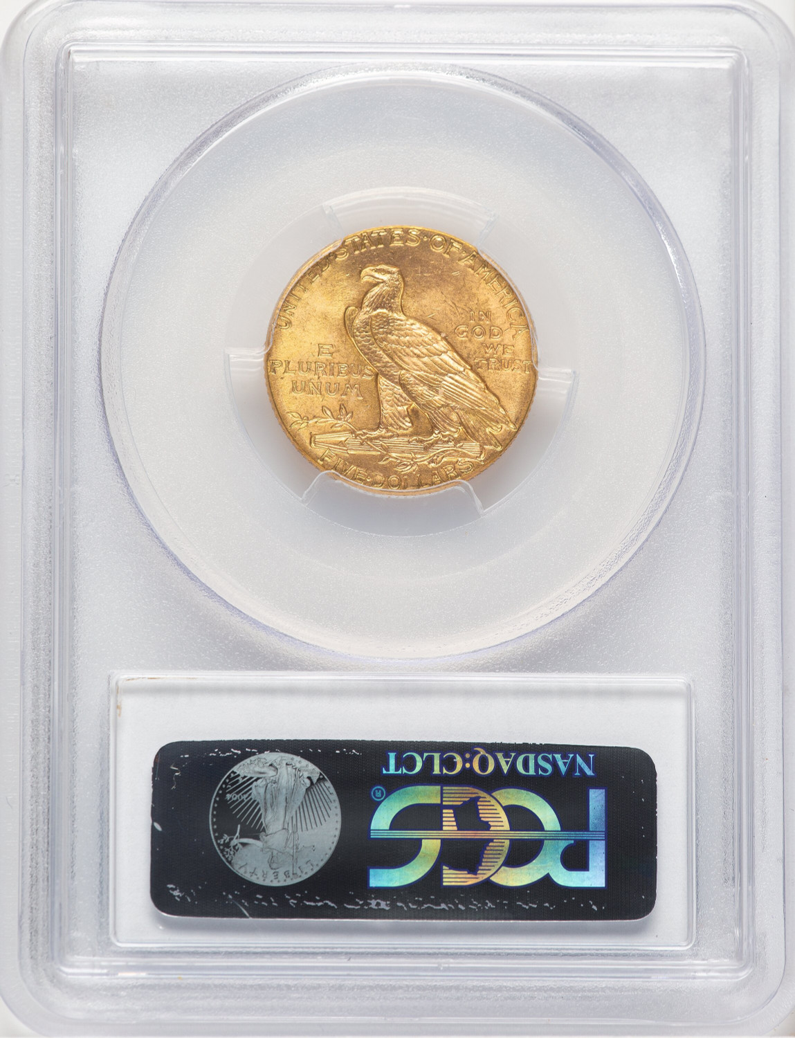 1912 $5 Indian Half Eagle PCGS MS65 (780003003). Second image.
