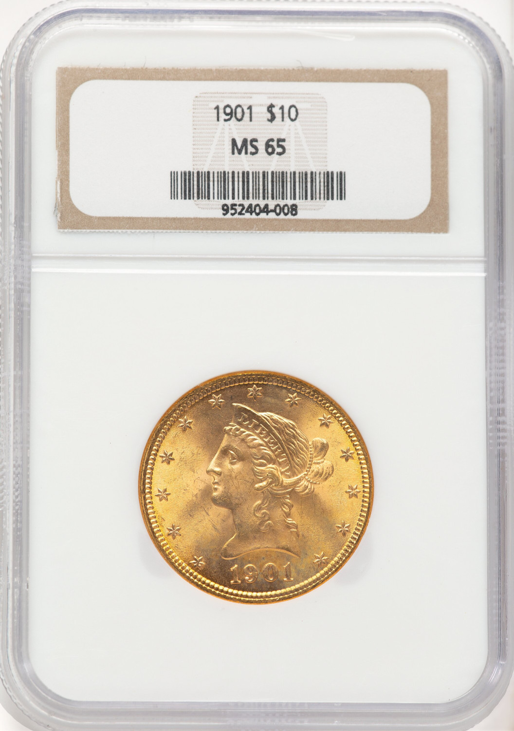 1901 $10 Liberty Eagle NGC MS65 (780078103)