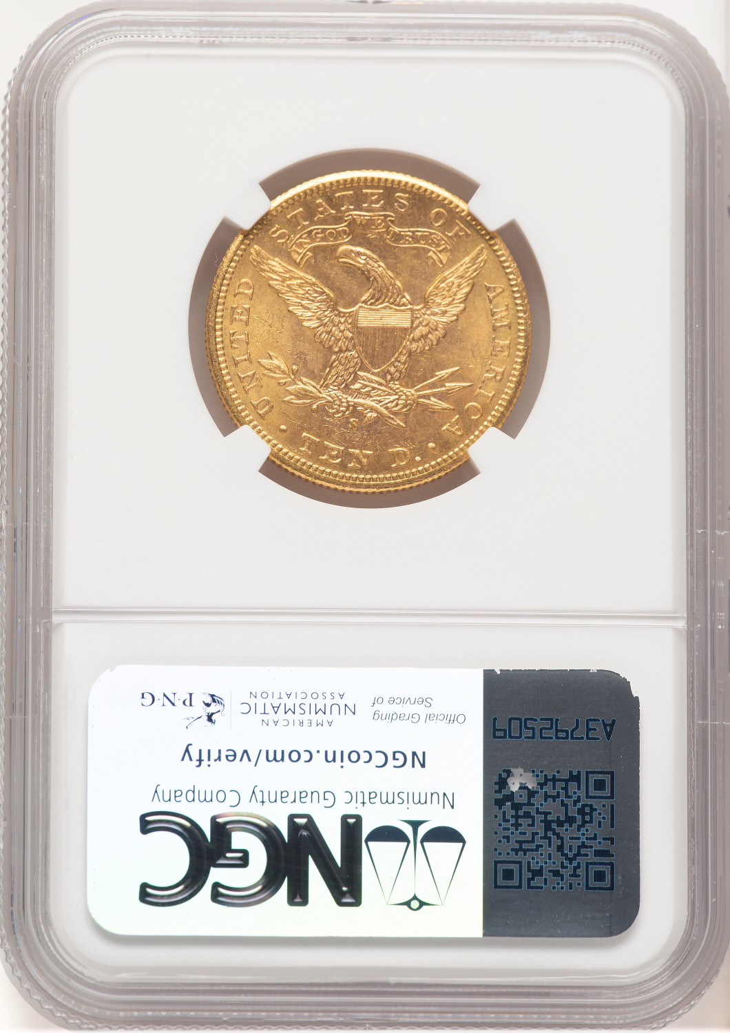 1901-S $10 Liberty Eagle NGC MS65 (780078104). Second image.