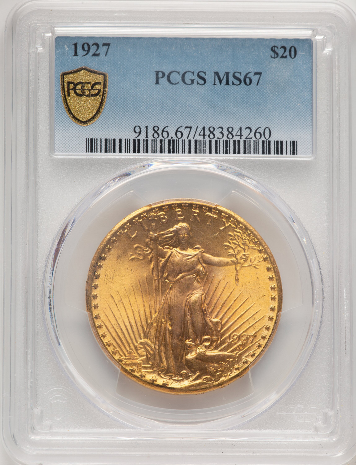 1927 $20 Saint-Gaudens Double Eagle PCGS MS67