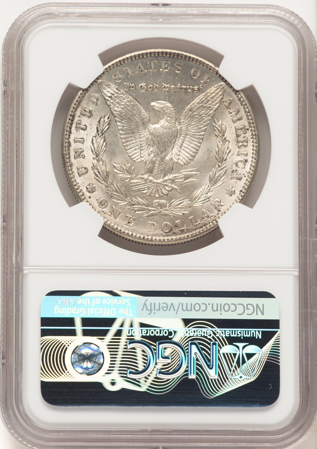 1904 Morgan Dollar NGC MS64. Second image.