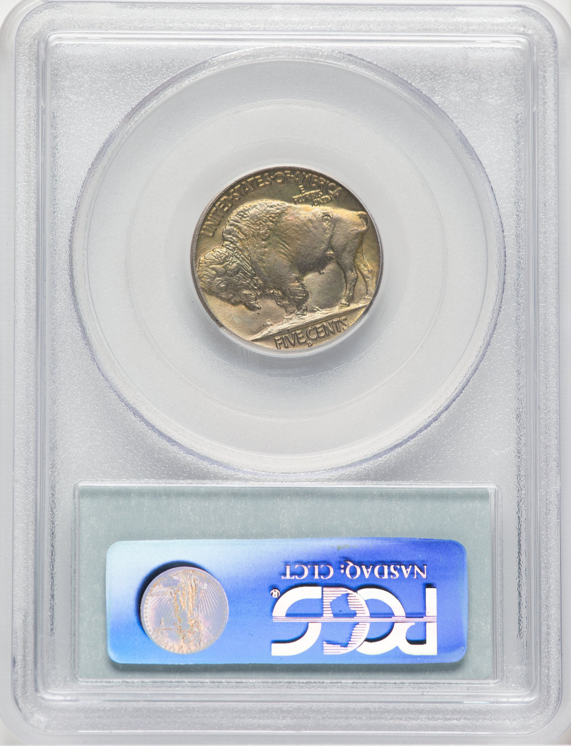 1915-D 5C Buffalo Nickel PCGS MS66. Second image.