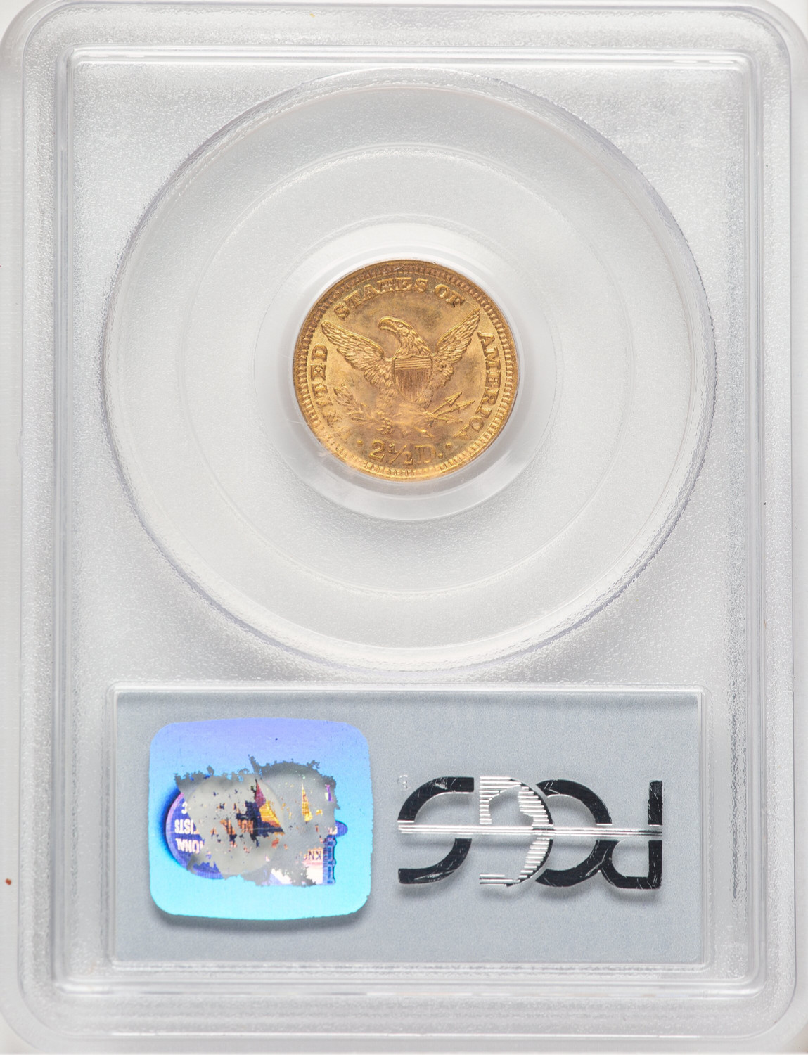 1895 $2.50 Liberty Quarter Eagle PCGS MS64 (520492001). Second Image