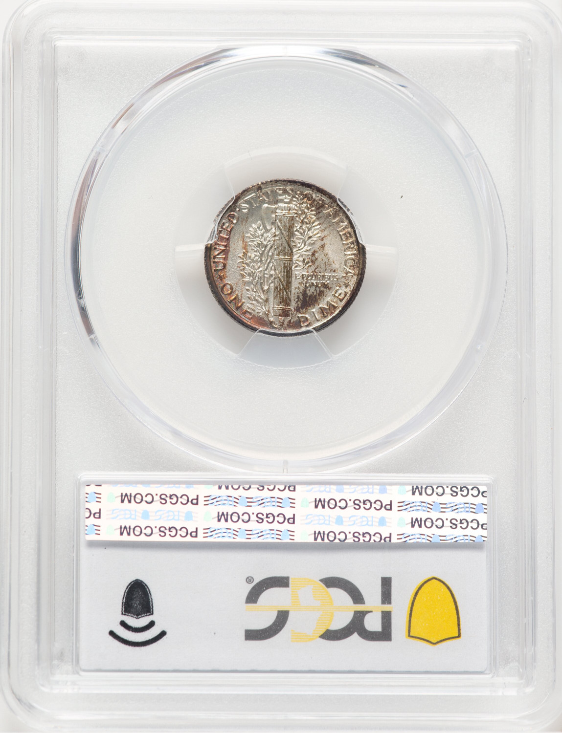 1924 10C FB Mercury Dime PCGS MS67. Second image.