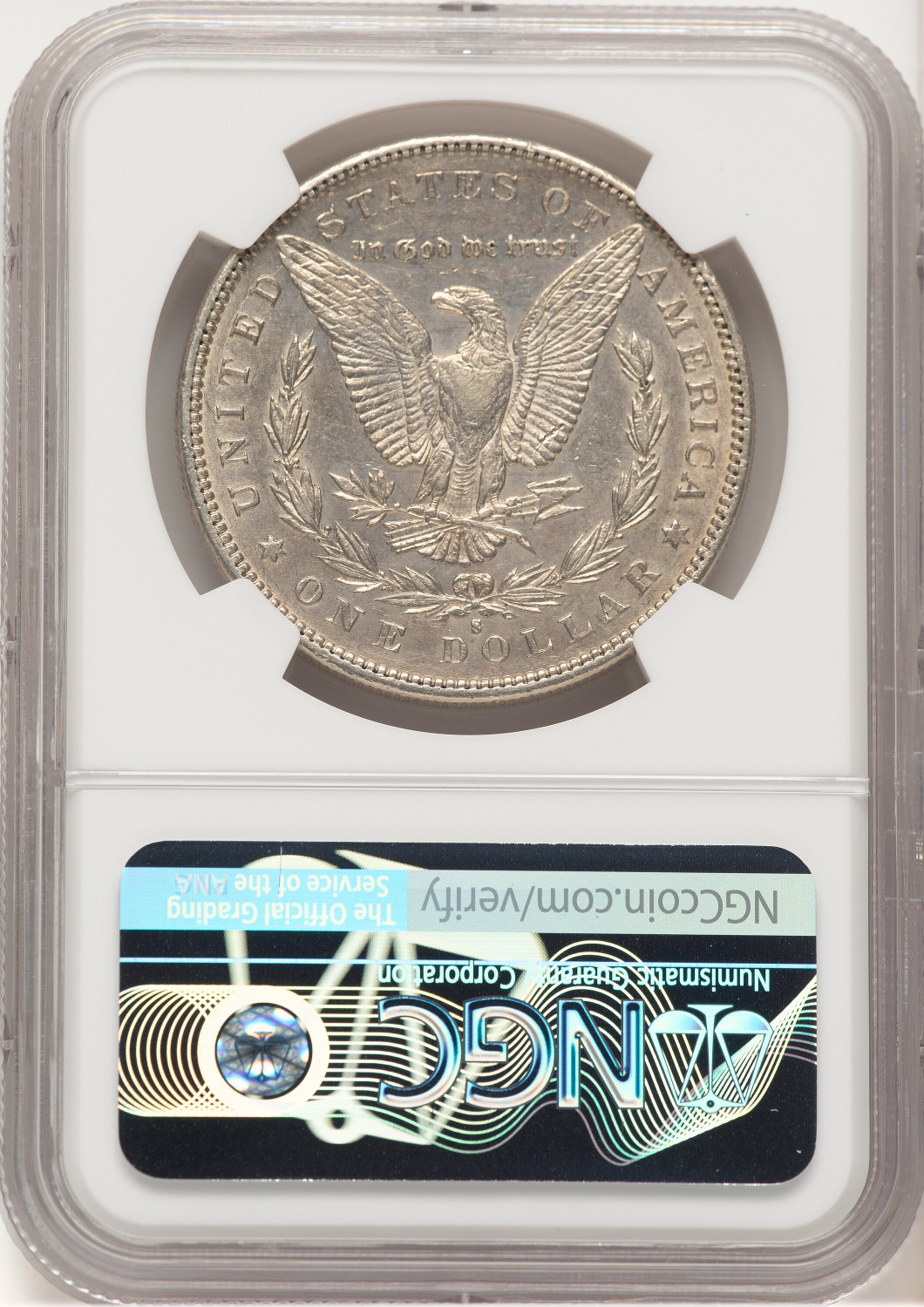 1892-S Morgan Dollar NGC AU53 (778956009). Second image.
