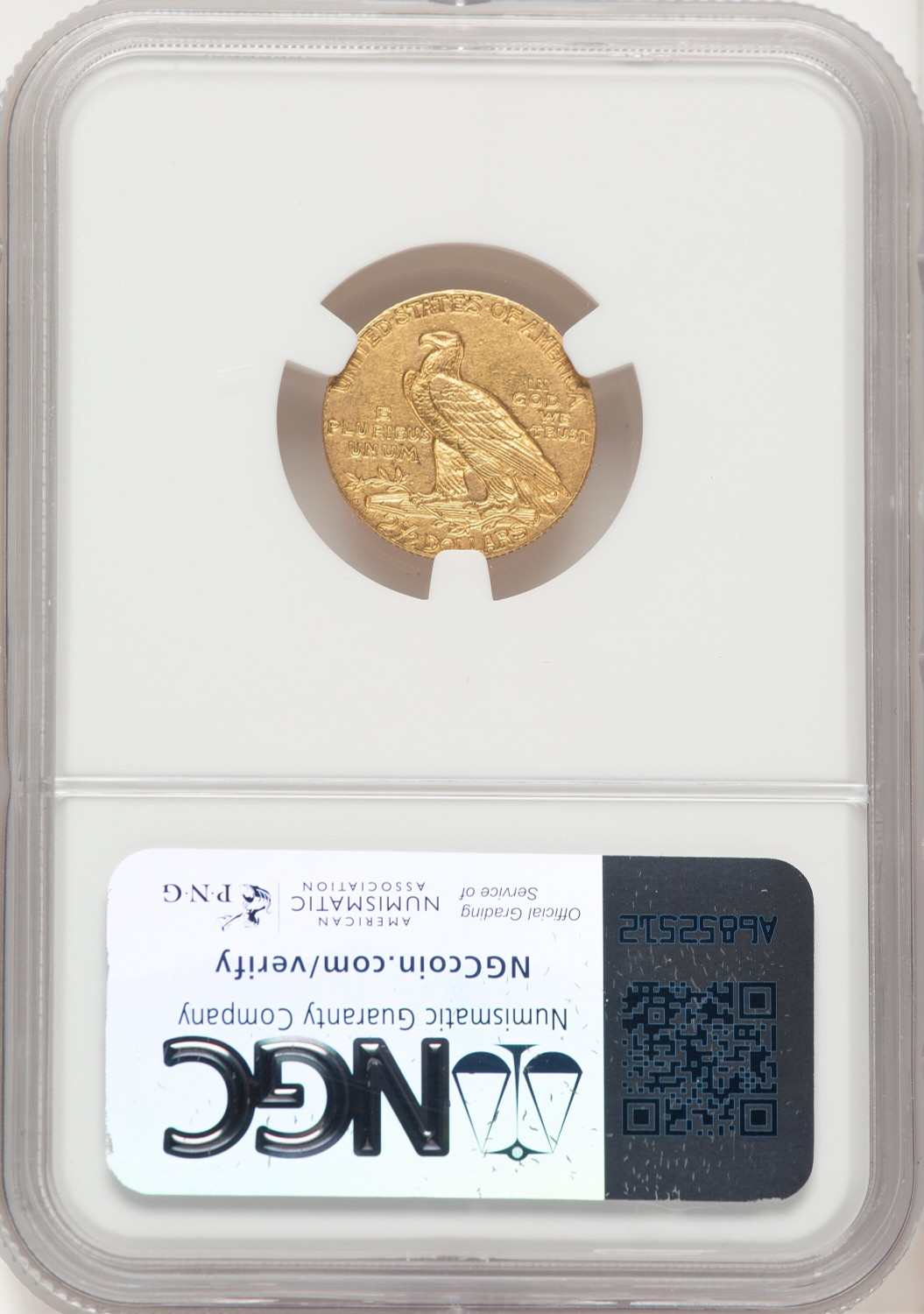 1911-D $2.50 Indian Quarter Eagle NGC MS61 (779153001). Second Image