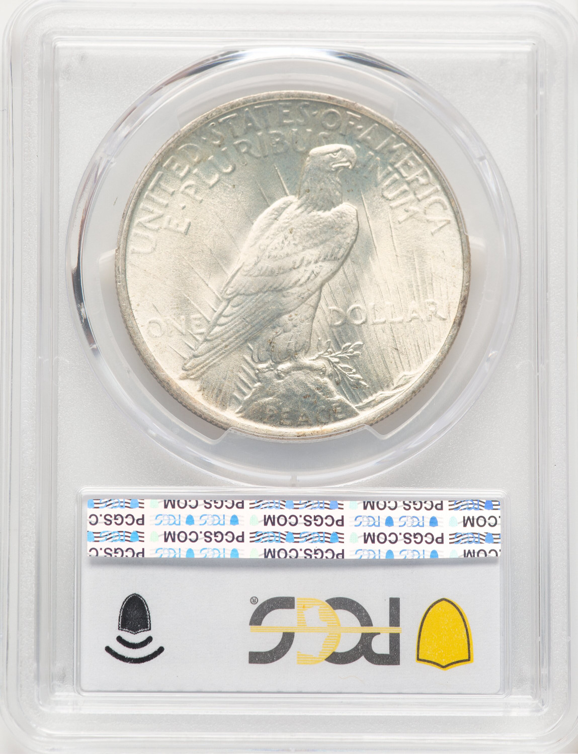 1923 Peace Dollar PCGS MS67. Second image.