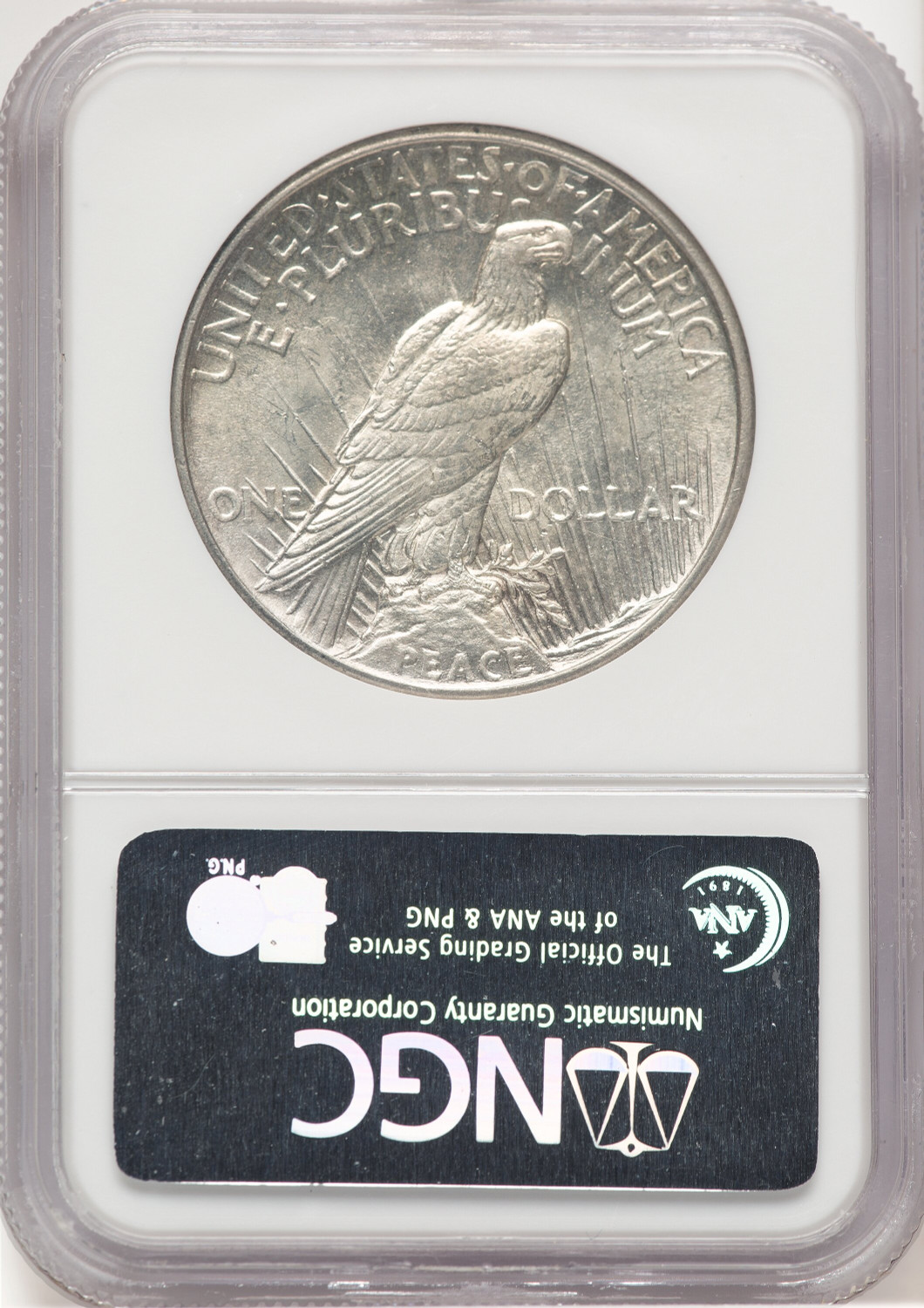 1921 Peace Dollar NGC MS64 (779406018). Second image.