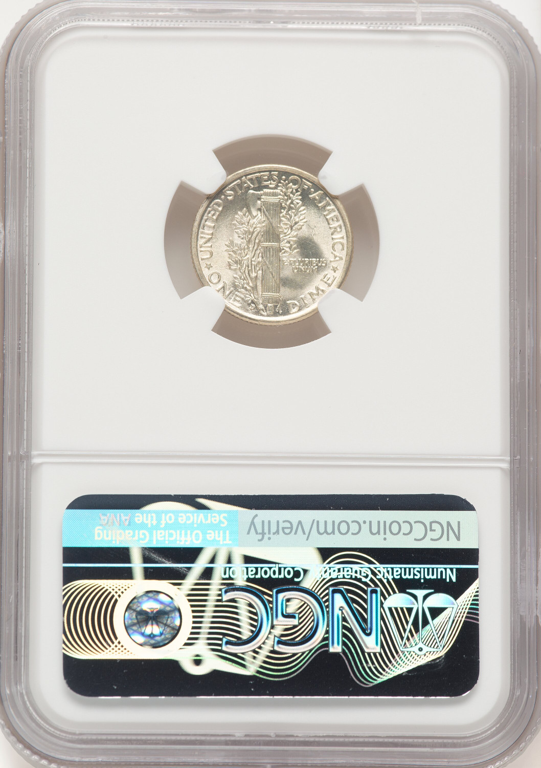 1917-D 10C FB Mercury Dime NGC MS65 (779691004). Second image.