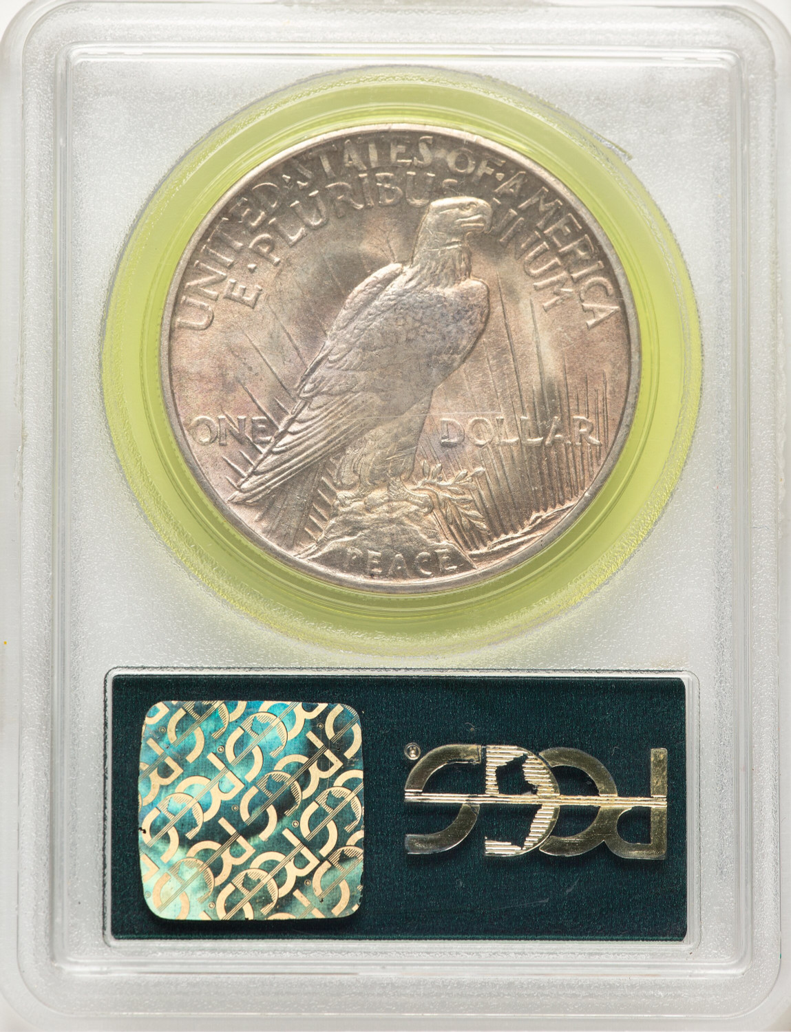 1921 Peace Dollar PCGS MS63 (779780002). Second image.