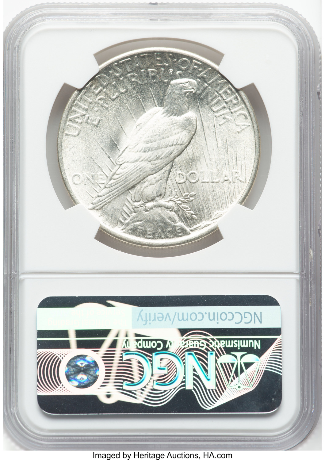 1925 Peace Dollar NGC MS67 (779822008). Second image.