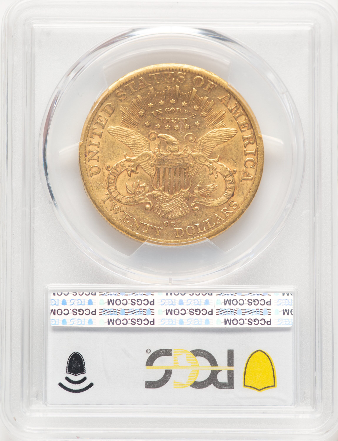 1885-CC $20 Liberty Double Eagle PCGS AU53 (780000015). Second image.