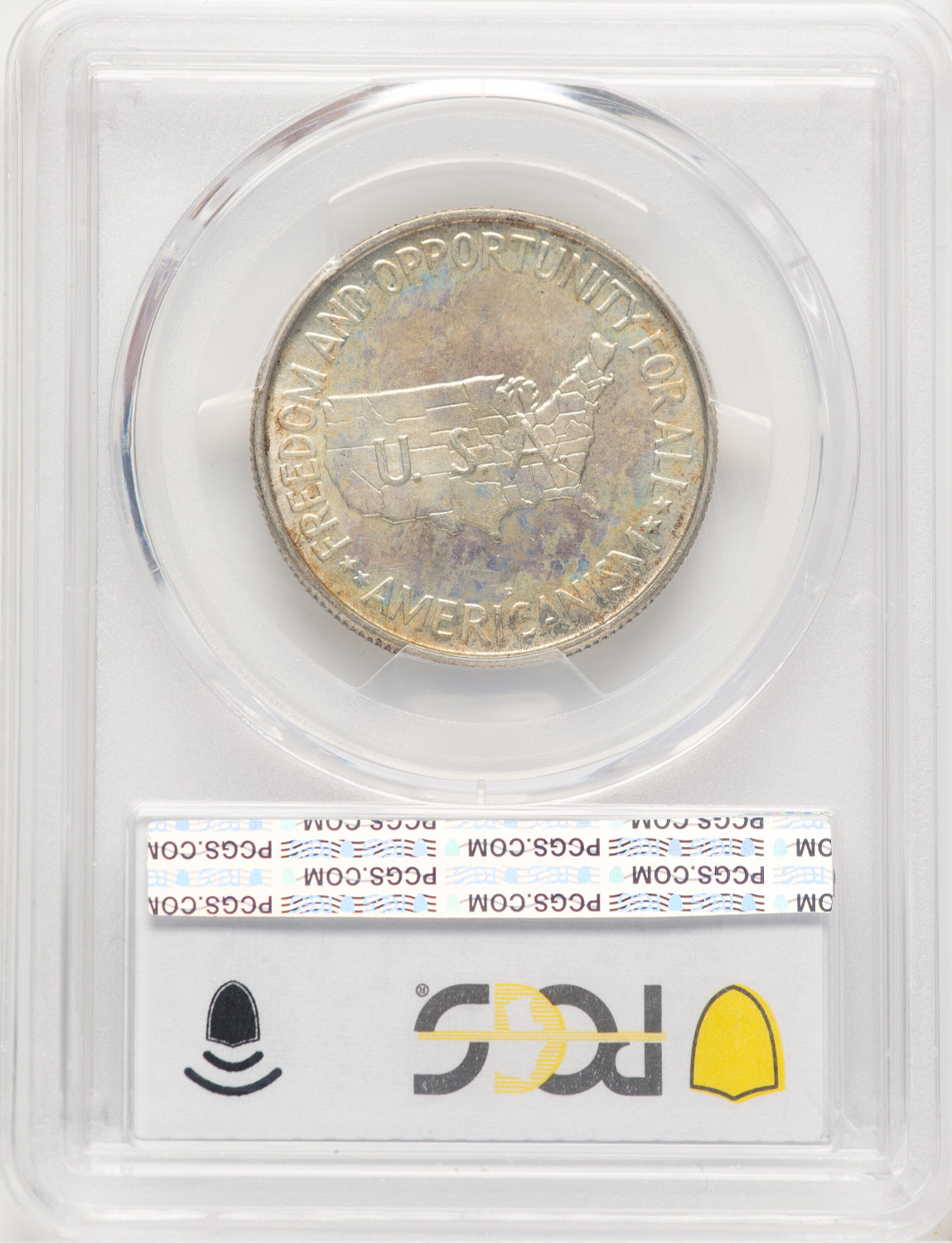 1952-D 50C Washington-Carver Commemorative Silver PCGS MS67 (780000019). Second image.