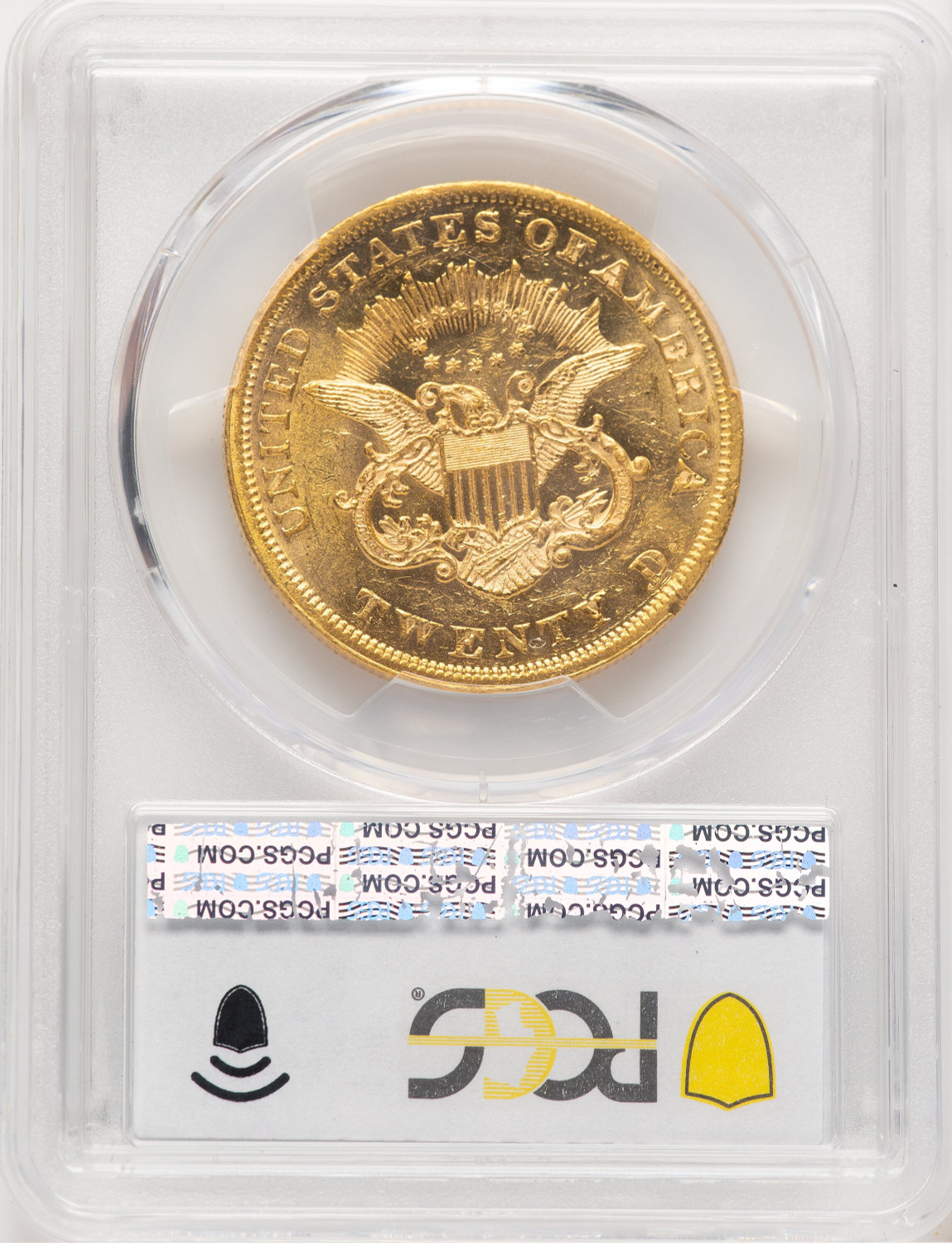 1852 $20 Liberty Double Eagle PCGS MS62. Second Image