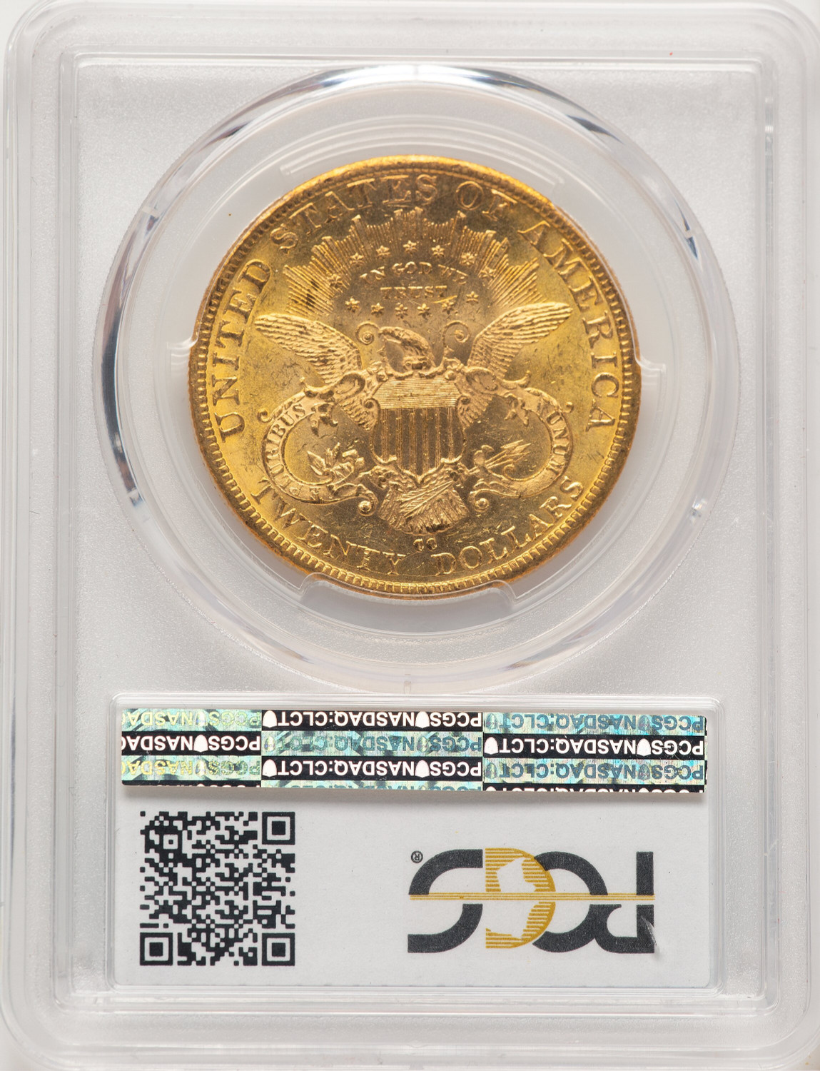 1882-CC $20 Liberty Double Eagle PCGS MS61 (780003015). Second image.