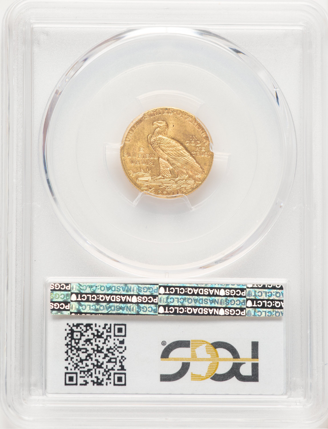 1912 $2.50 Indian Quarter Eagle PCGS MS63 (780003044). Second image.