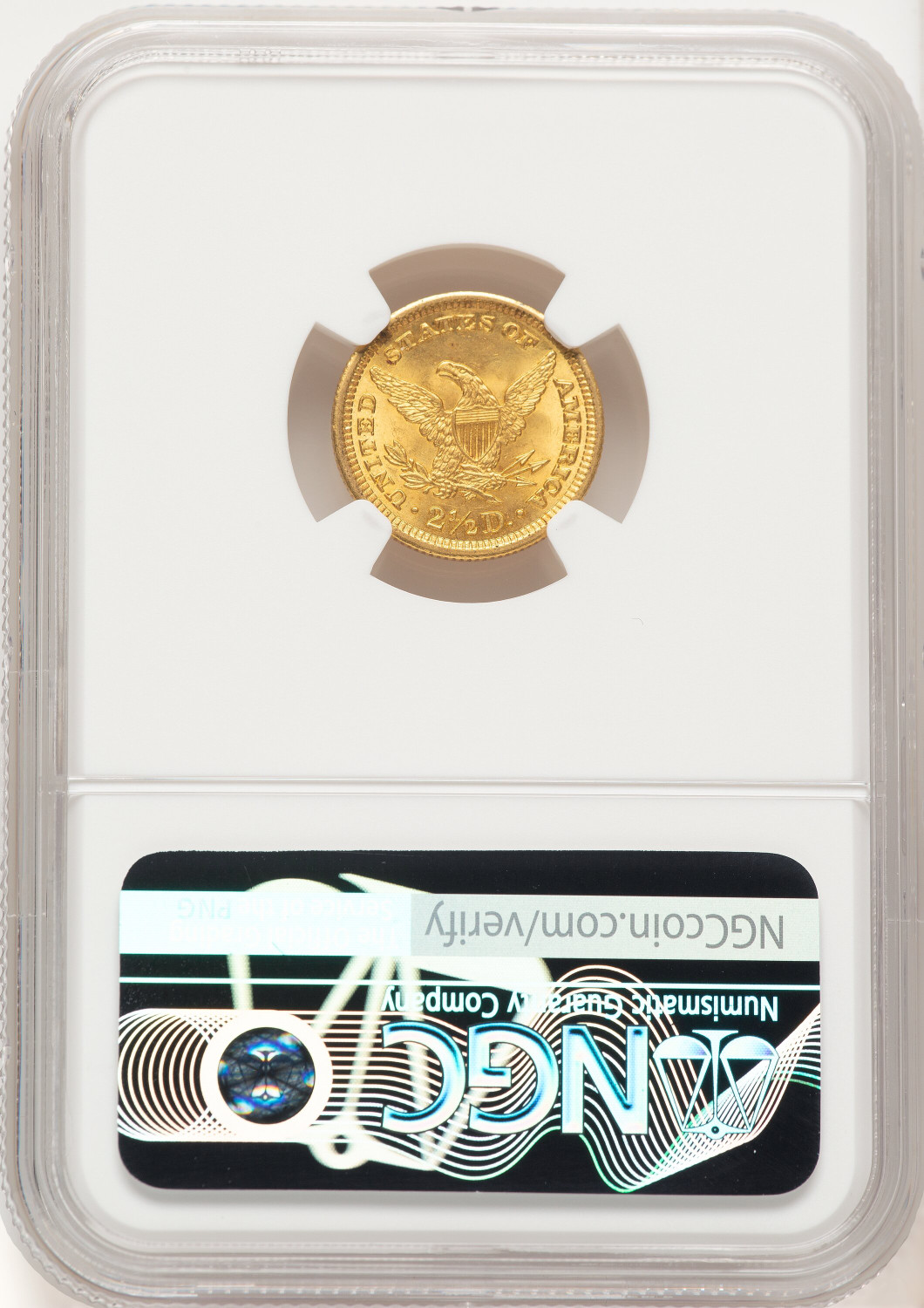 1903 $2.50 Liberty Quarter Eagle NGC MS67 (773706003). Second image.
