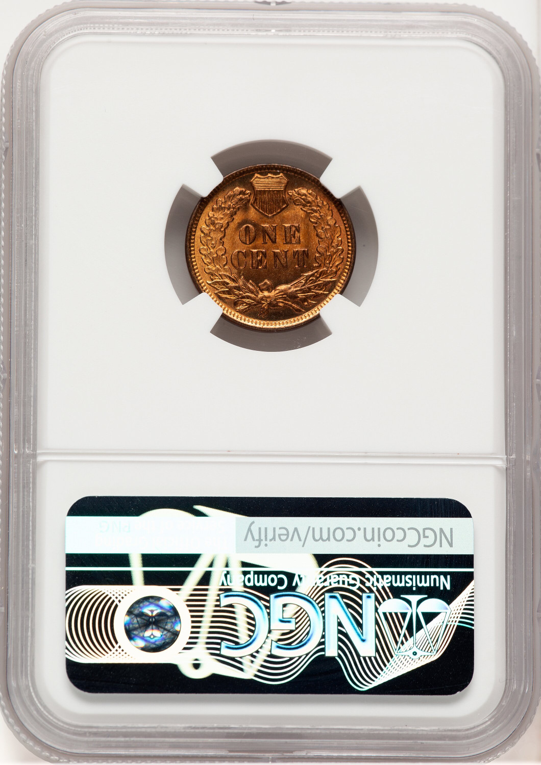 1908 1C RD Indian Cent NGC MS66+. Second image.