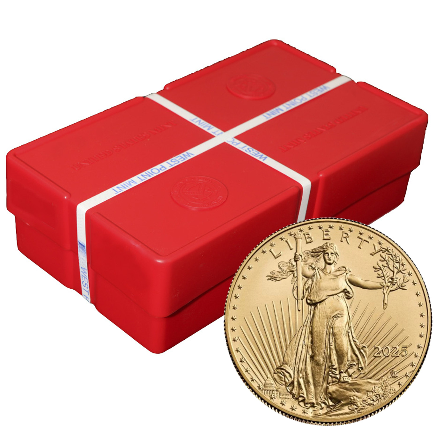2025 - 500 OZ Mint Sealed Box American Gold Eagles