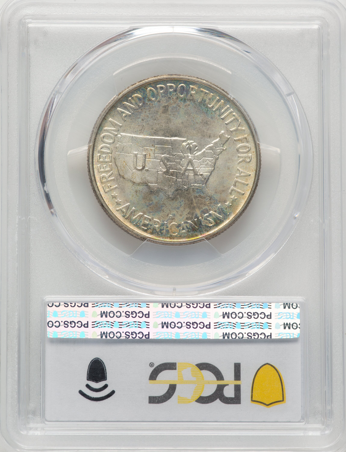 1953-D 50C Washington-Carver Commemorative Silver PCGS MS67. Second image.