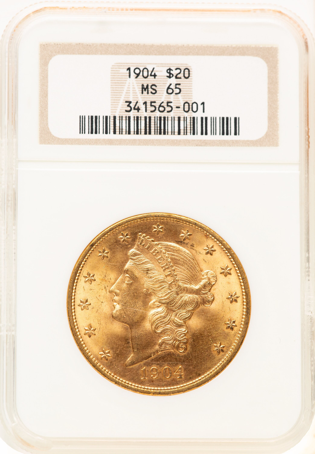 1904 $20 Liberty Liberty Double Eagle NGC MS65 (781392064)