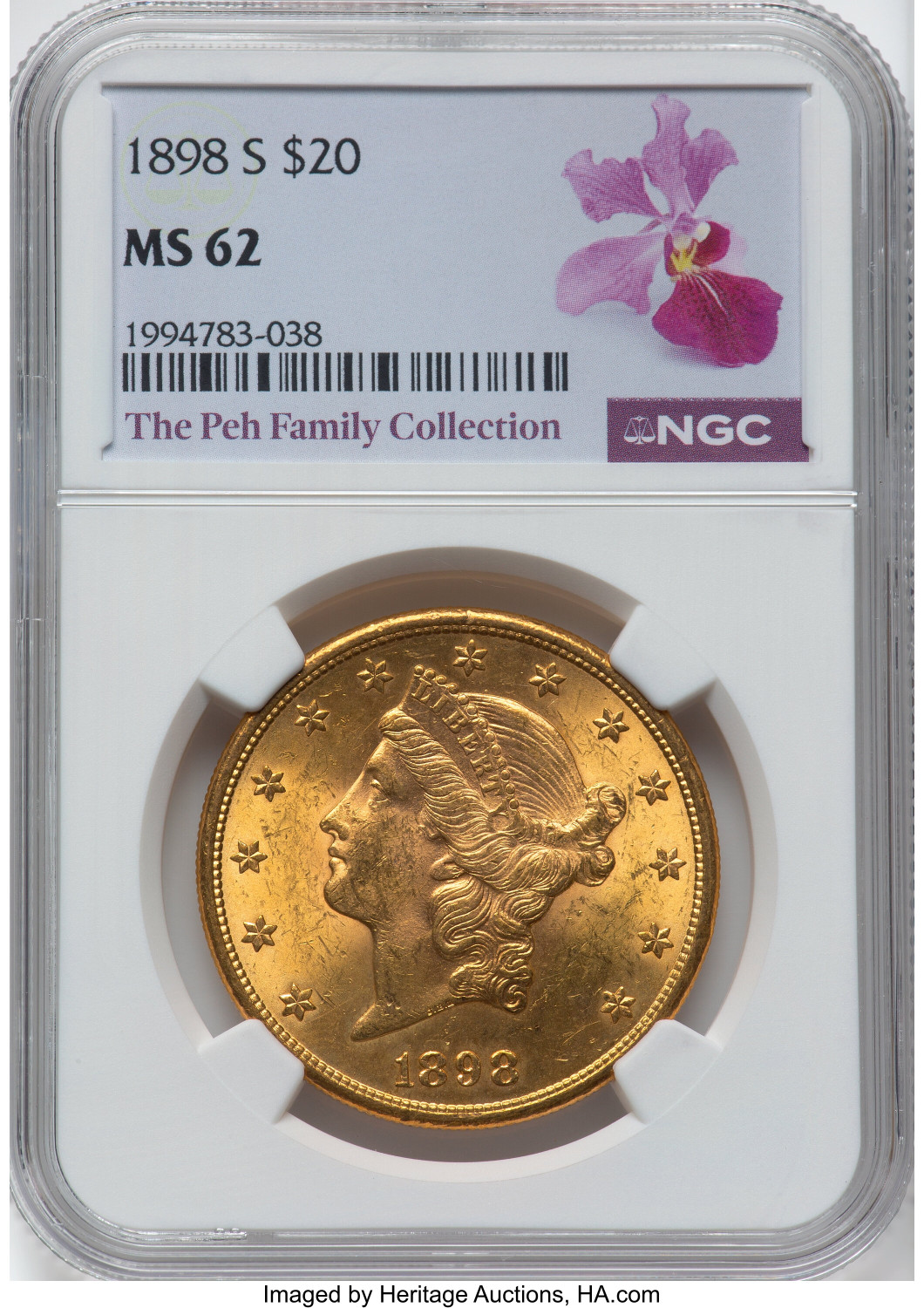 1898-S $20 Liberty Double Eagle NGC MS62 (781949010) - LCR Coin