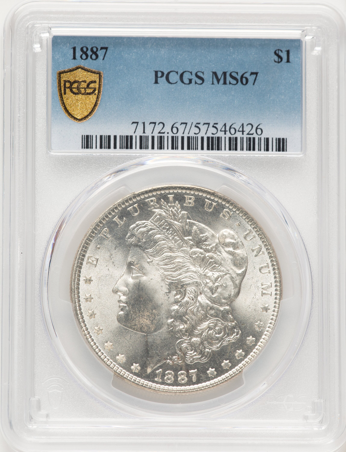 1887 Morgan Dollar PCGS MS67 (782214026) - LCR Coin