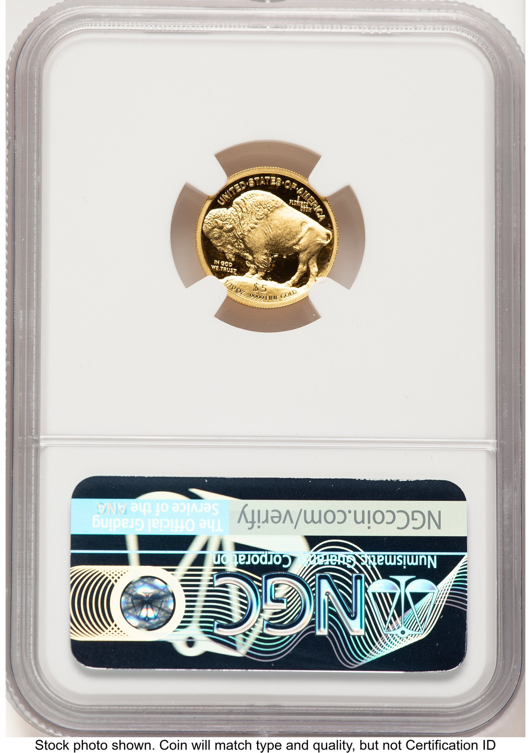 2008-W Proof Gold Buffalo 1/10 oz Mike Castle NGC PF70 - LCR Coin