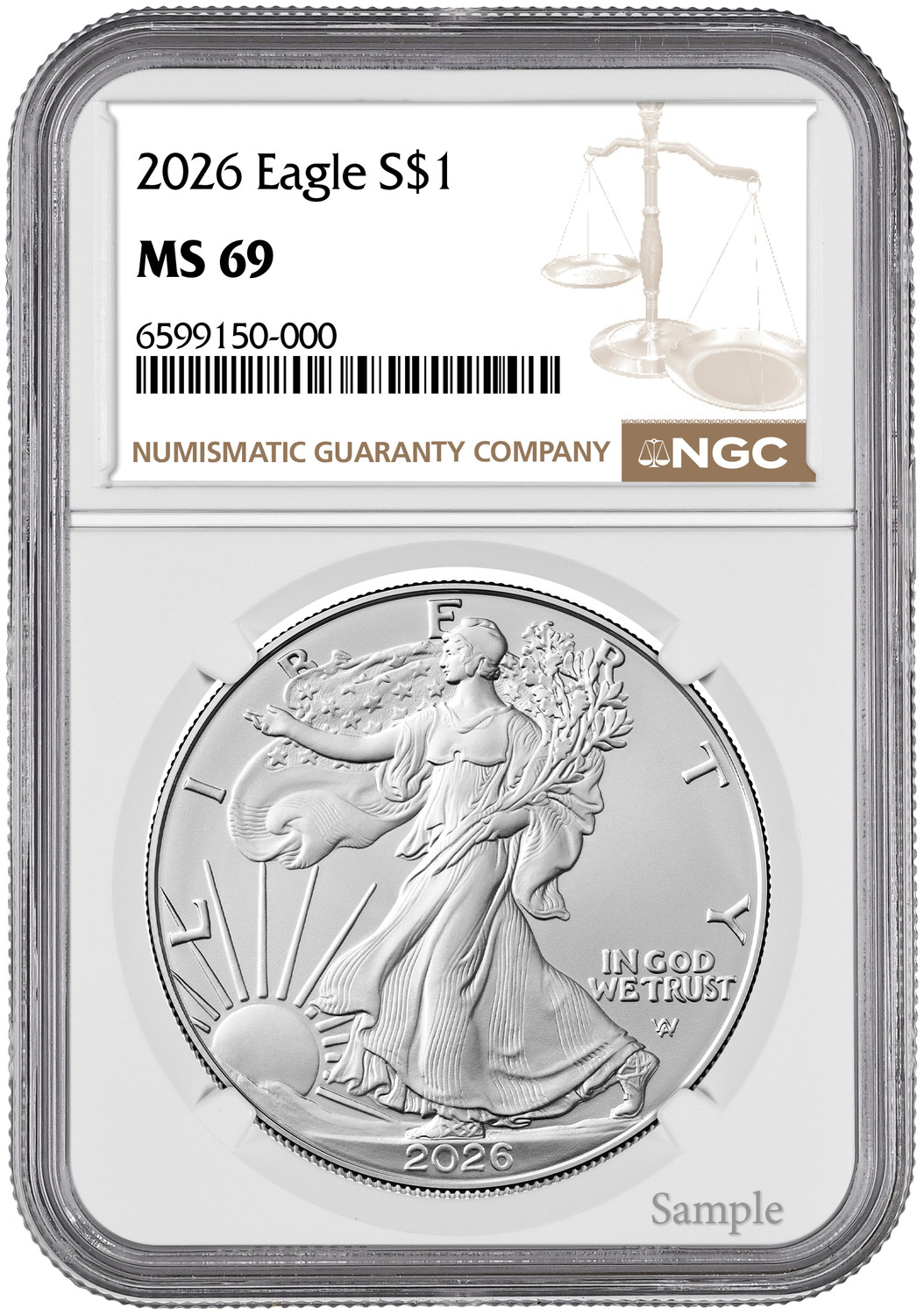 2026 American Silver Eagle NGC MS69 | LCR Coin
