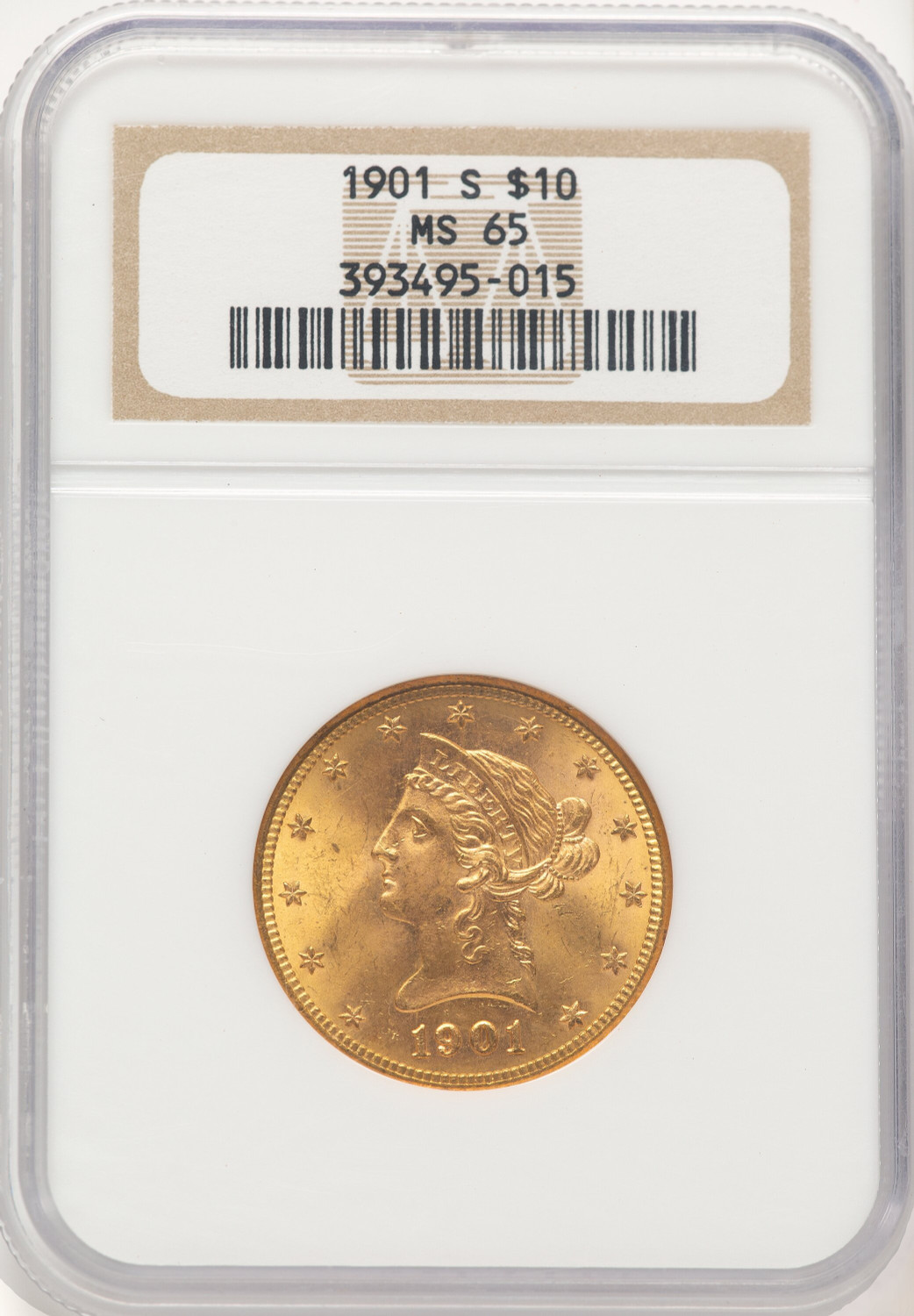 1901-S $10 Liberty Eagle NGC MS65 - LCR Coin