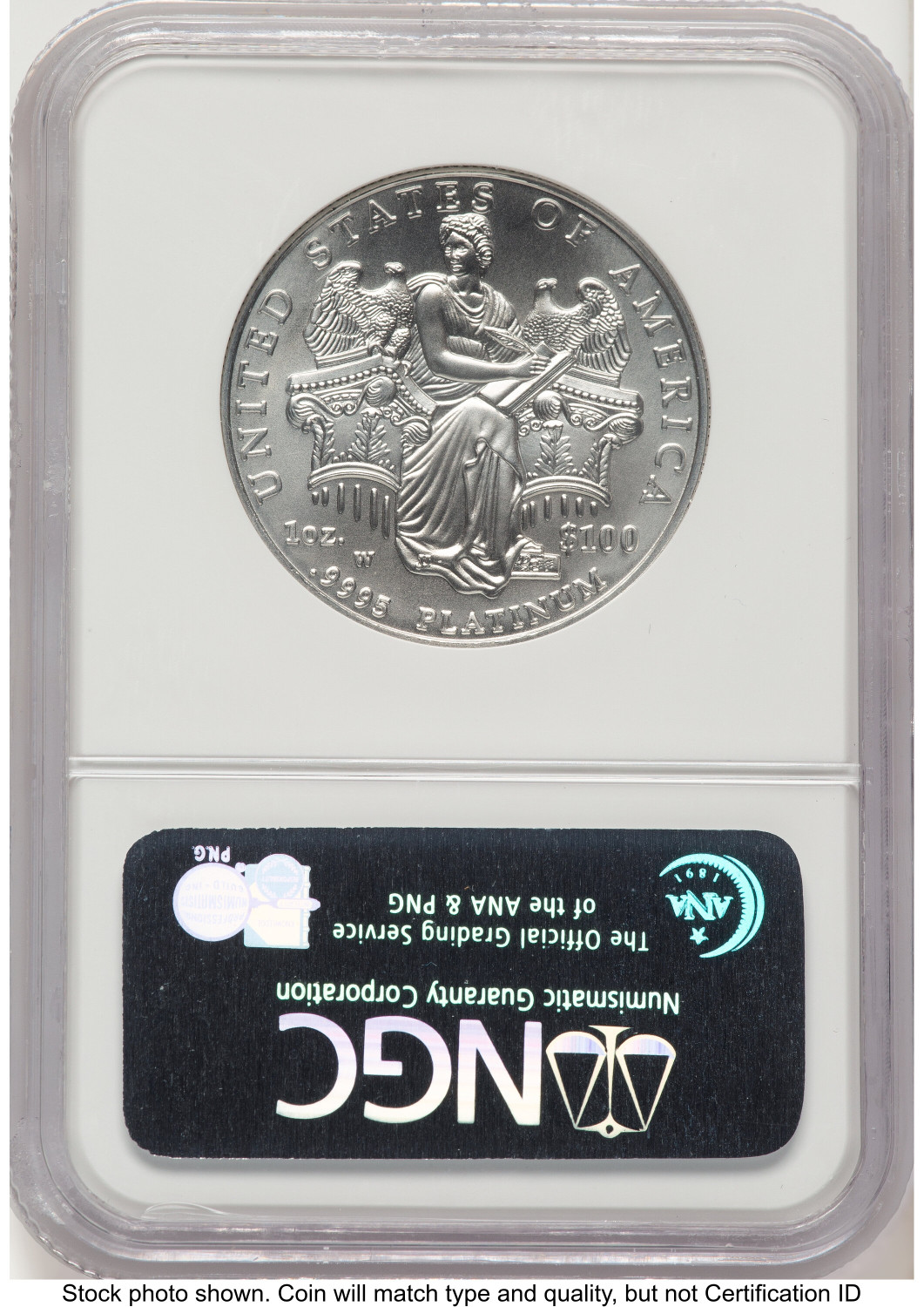2006-W Burnished Platinum Eagle 1 oz ER Blue NGC MS70 - LCR Coin