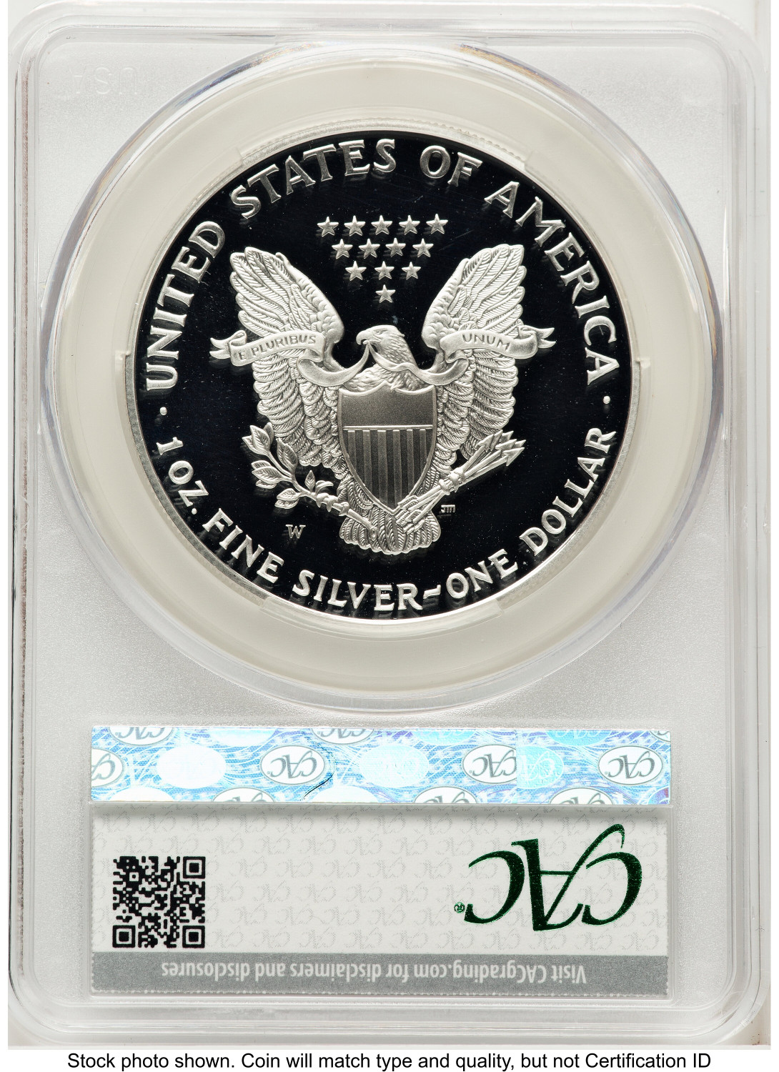 1995-W Proof Silver Eagle 1 oz Silver Label CACG PR69 - LCR Coin